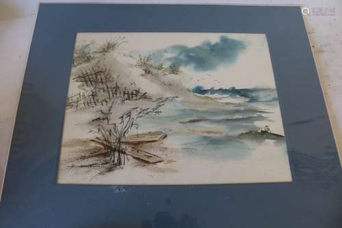 Jerrie D. Van Baarle signed Water Color, 