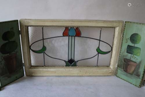 Antique Lead Glass Window