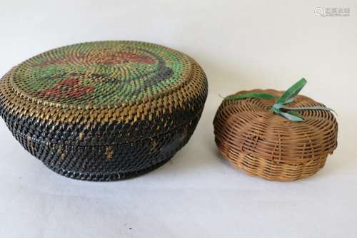 pair Antique Baskets