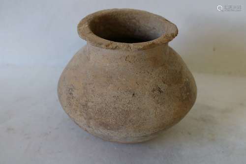 Early Ancient Chinese Clay Pottery Earthenware Urn/Jar