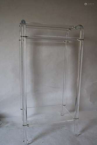 Lucite Quilt/Towel Stand