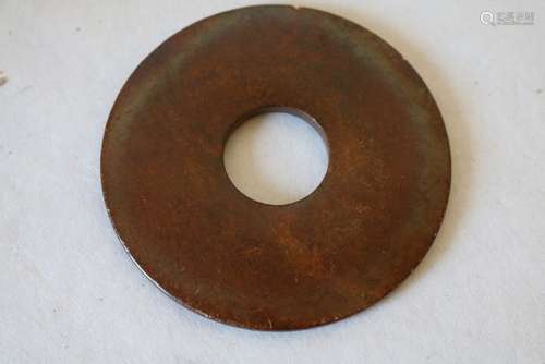 Brown Circle Stone Pendant