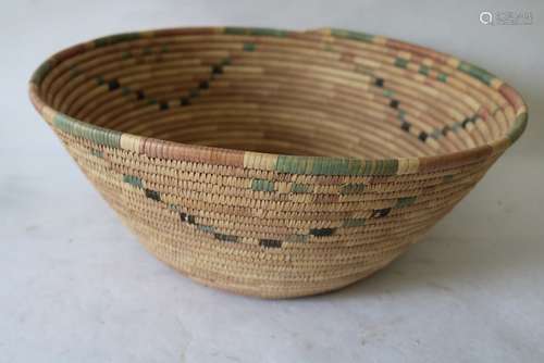 Large Hand Woven Indian Basket