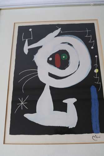 Joan  Miro Signed Abstract Art