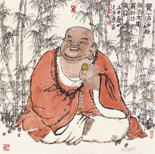 丁茂鲁 人物 画心 纸本