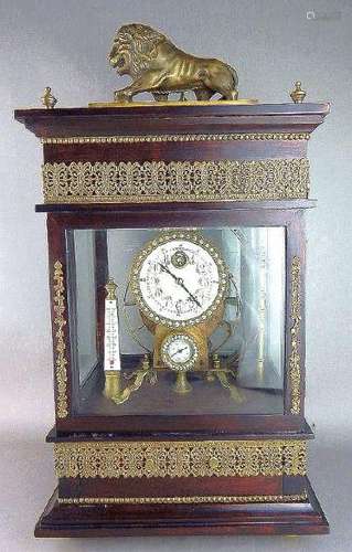 French Style Gilt Bronze Ferris Wheel Clock