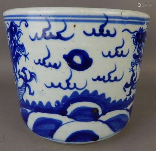 Chinese Blue and White Porcelain Pot