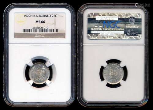 British North Borneo 25c 1929H NGC MS66