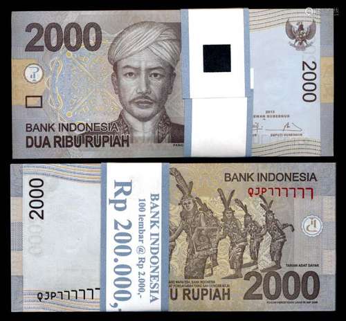 Indonesia 100x2000 Rupiah 2009-13