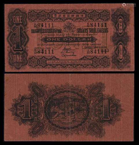 Straits Settlements $1 1916