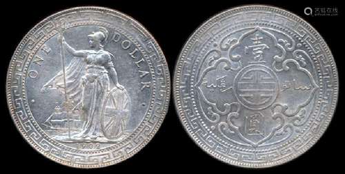 British Trade Dollars 1902B GEF-AU