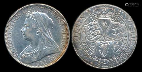 Great Britain QV Florin 1899 AU