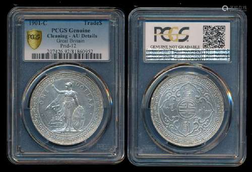 British Trade Dollars 1901C PCGS