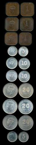 Bulk coins of Malaya Malaya Br Borneo