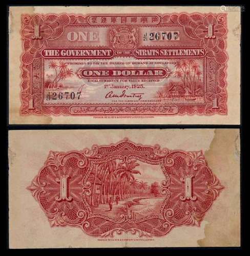 Straits Settlements $1 1925