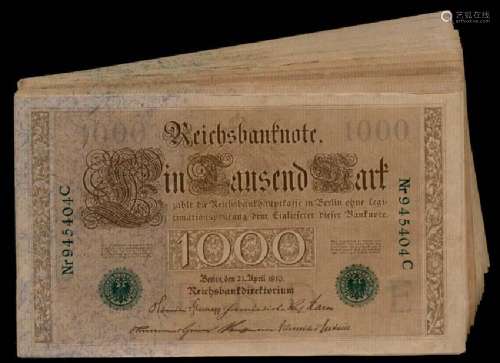 Germany 29x1000 Mark 1910