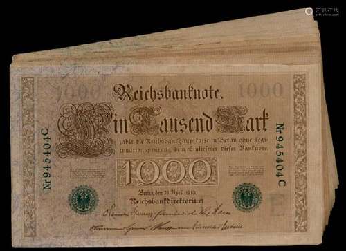 Germany 29x1000 Mark 1910