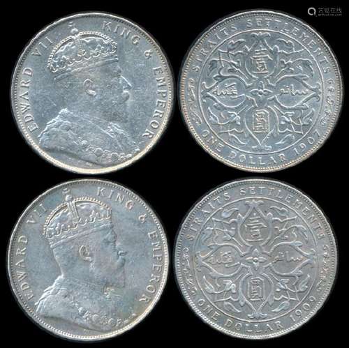 Straits Settlements KEVII $1 1907 1909