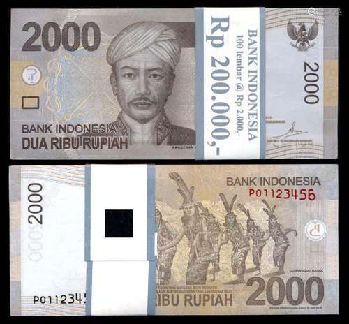 Indonesia 100x2000 Rupiah 2009-15