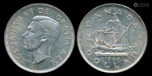 Canada $1 1949 AU