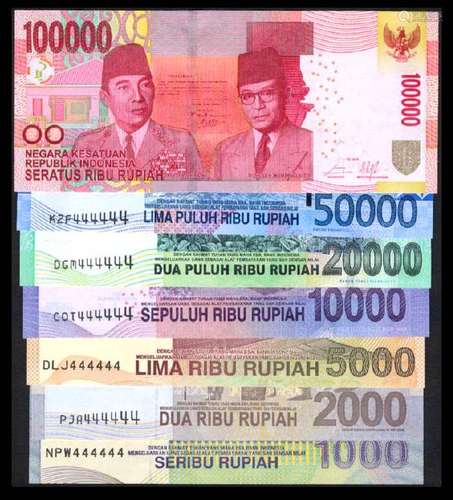 7 Indonesia 1000-100000 Rupiah 2000-15