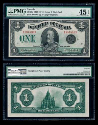 Canada $1 1923 PMG Choice XF45EPQ