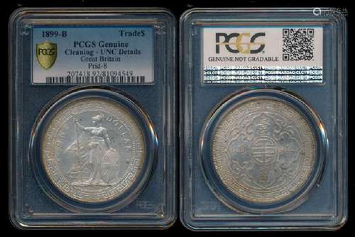 British Trade Dollars 1899B PCGS