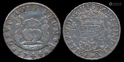 Mexico 4 Reales 1744 MF VF