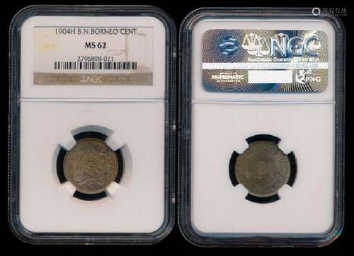 British North Borneo 1c 1904H NGC MS62