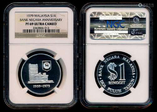 Malaysia Ringgit 1979 proof NGC PF69UC