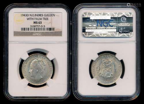 Netherlands East Indies 1 Gulden 1943D NGC