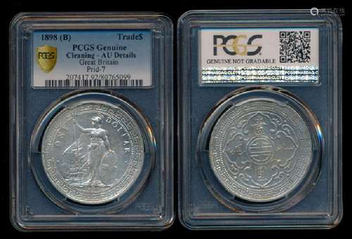 British Trade Dollars 1898B PCGS