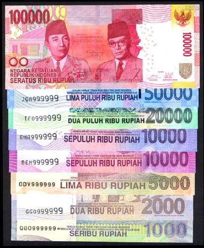 8 Indonesia 1000-100000 Rupiah, 2000-16