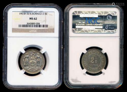 British North Borneo 2-1/2c 1903H  NGC MS62