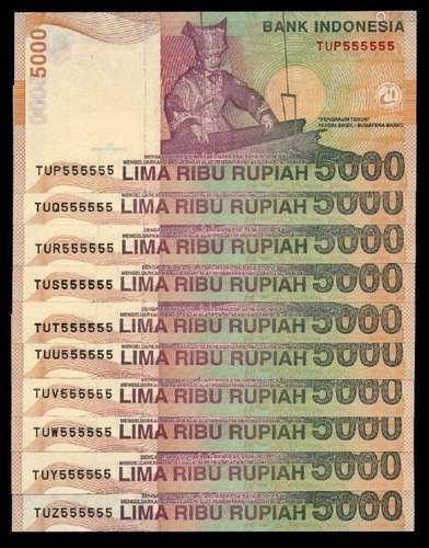 10 Indonesia 5000 Rupiah 2001-11