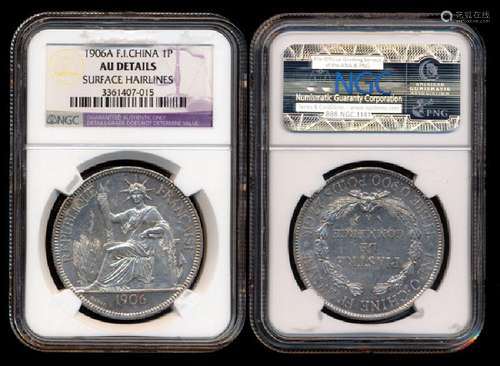 French Indo-China Piastre 1906A  NGC