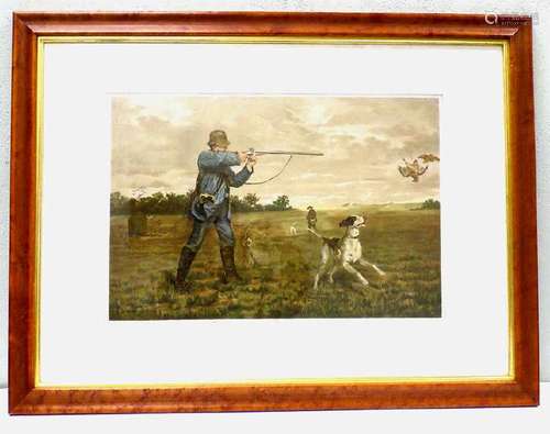 19TH CENTURY SPORTING CHROMOLITHOGRAPH 19th Century