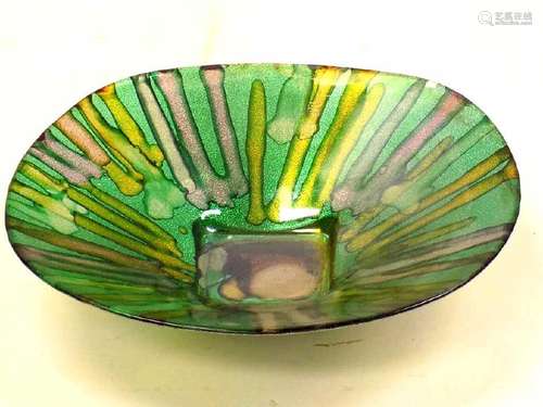 MODERN ART GLASS BOWL Modern Art Glass Glitter Bowl