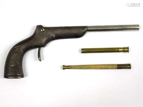 RARE 1889 CAST IRON TAVERN DART GUN PISTOL Rare 1889