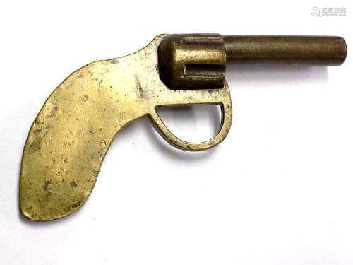 ANTIQUE BRONZE DERRINGER STAGE PROP GUN PISTOL Circa