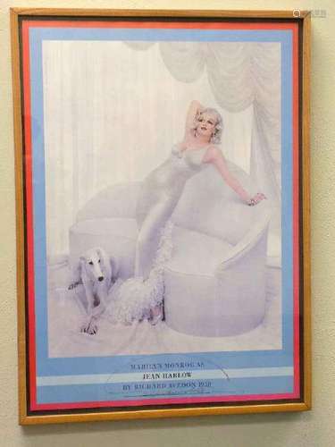 1958 AVEDON SIGNED MARILYN MONROE POSTER 1958 Richard