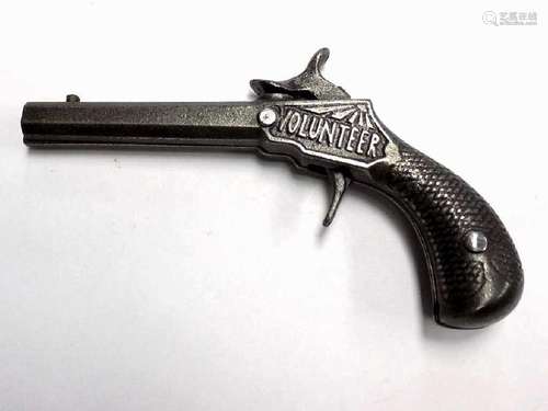 STEVENS VOLUNTEER CAST IRON CAP PISTOL PAT 1873 Stevens