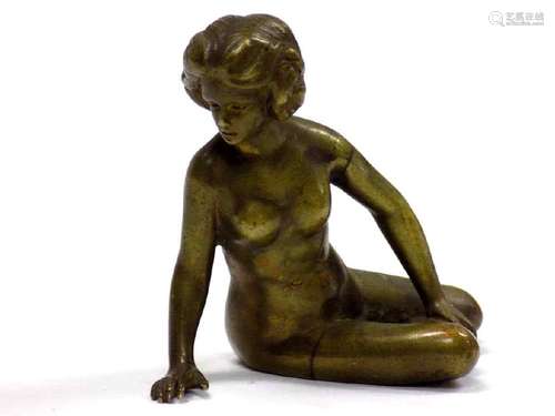 19TH CENTURY CLASSICAL NUDE LADY AUSTRIAN BRONZE 19th