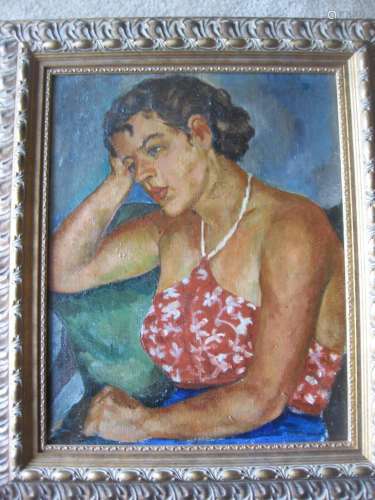 Impressionism Portrait of Jane Smith, 1935, by Elena Krylenko