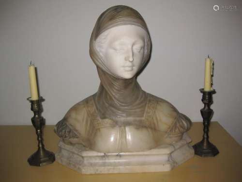 Marble Beatrice of Dante, by Brogi 1853-1919, Italy