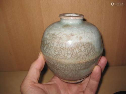 Song Dynasty Lovely Antique Chinese Blue Crackled Jar