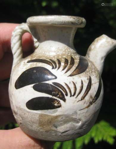 Jin/Yuan dyn (12-14th c) Chinese stoneware Ewer, Hebei