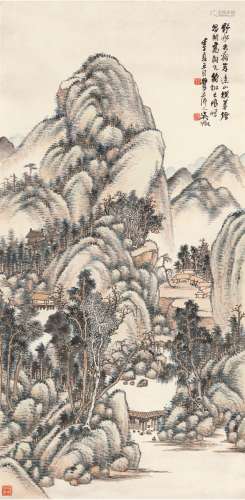 吴 征（1878～1949） 夏山闲居图