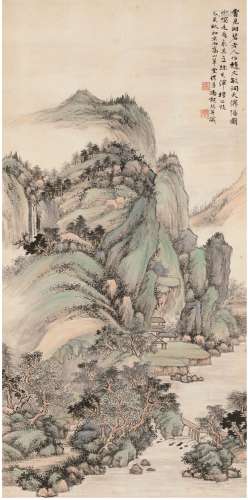 冯超然（1882～1954） 青山隐居图