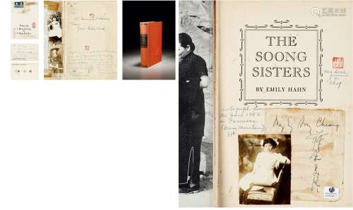 宋美龄（1898～2003） 儿时美国伙伴珍藏罕见早年照片、签名及项美丽《宋氏三姐妹》等